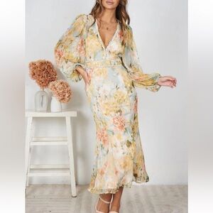 Hello Molly Floral Long Sleeve Maxi Dress